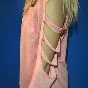 Cut up long sleeve shirt